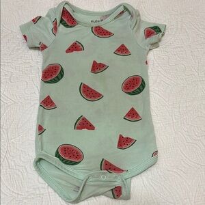 Kyte BABY Mint Watermelon Print Bodysuit